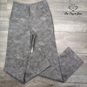 Topshop Faux Leather Straight Leg Pants Size 8